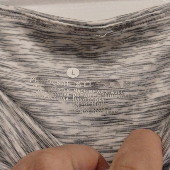 Phisockat lack and white full length high waist leggings - Picture 2 of 8